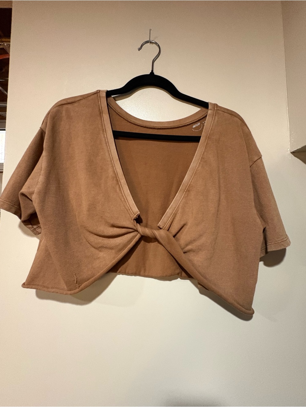 Aerie Knot-Front Crop Top